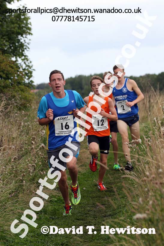 Under-17s Sunderland Harriers Open Cross Country. Photo: David T. Hewitson/Sports for All Pics